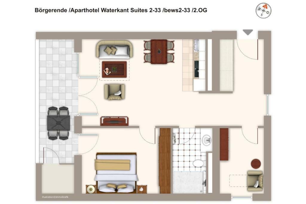 Aparthotel Waterkant Suites 2-33 Mit Pool, Sauna Und Meerblick Borgerende-Rethwisch Bagian luar foto